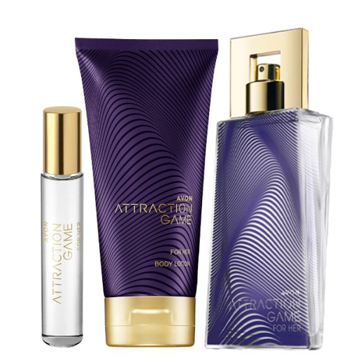 ZESTAW ATTRACTION GAME AVON 3 SZT. DLA NIEJ