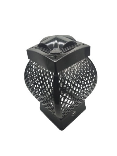 LAMPION GLAMOUR KWADRAT GWIAZDKA / CZARNY / 1 SZT