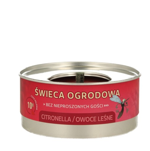 ŚWIECA ANTYKOMAROWA ZAPACH CITRONELLA/OWOCE LEŚNE