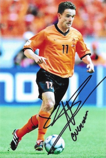 Autograf Marc Overmars, Barcelona, Arsenal, Ajax