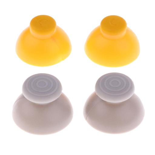 For GameCube Joystick Caps 2 Left [Grey] + 2 Right