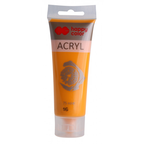 FARBA AKRYLOWA HAPPY COLOR ŻÓŁTY CIEMNY 75ML 16