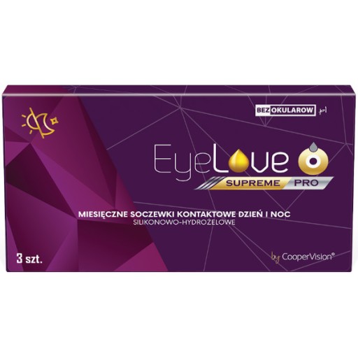 Eyelove Supreme Pro 3 szt. moc +5,00 BC 8,6