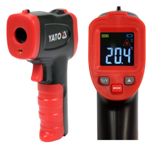 YATO YT-73200 TERMOMETR BEZKONTAKTOWY PIROMETR -50C / +600C WYŚWIETLACZ LCD