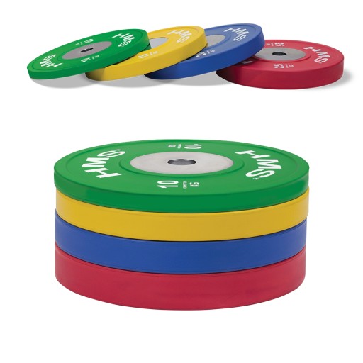 TALERZE OLIMPIJSKIE OBCIĄŻENIE NA SZTANGĘ 8SZT 10-25KG 140KG ZESTAW HMS