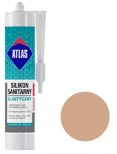 ATLAS SILIKON SANITARNY ELASTYCZNY CAPPUCINO 206