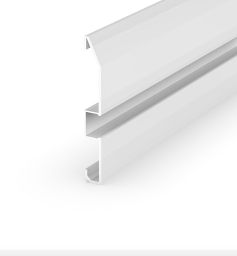 Плинтусный профиль LED P16-1, белый, 2 м