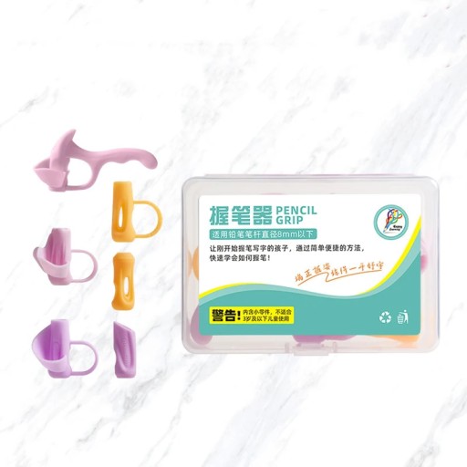 CHEN LIN 1Box Silicone Three-finger Writing Corrector Grip Six-segment