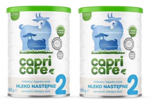 Zestaw 2x Capricare 2 Mleko Kozie Capri Care 400g