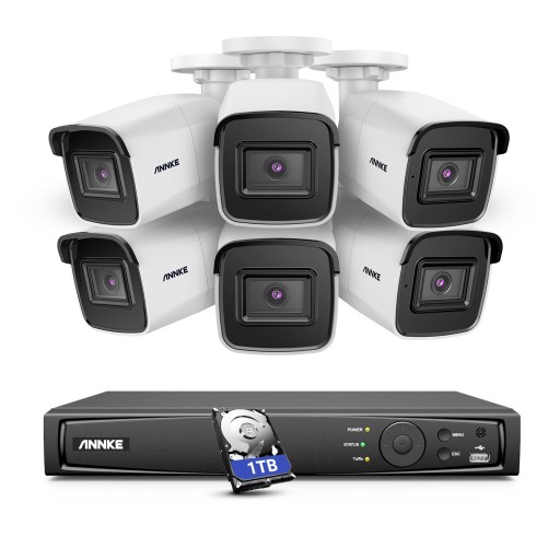 ANNKE 8CH 8MP POE Video Security CCTV Zestawy 1 TB