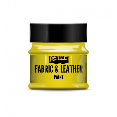 PENTART FARBA DO TKANIN I SKÓR 50ml ŻÓŁTA
