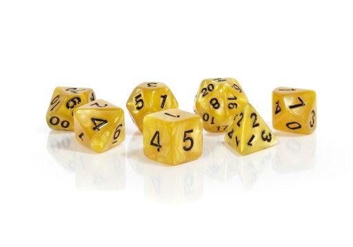 WYSOKIE NAPIĘCIE ZESTAW 7 KOŚCI KOSTEK RPG