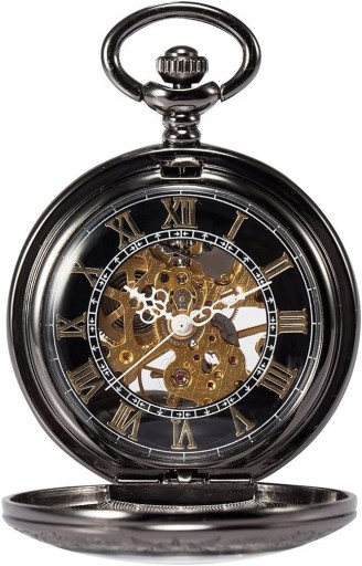 Steampunk Skeleton mechaniczny miedziany Fob retr