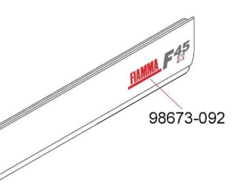 Naklejka do markizy logo F45Ti - Fiamma