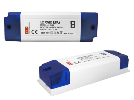 ZASILACZ MONTAŻOWY DO TAŚM LED 12V - 3A / 36W