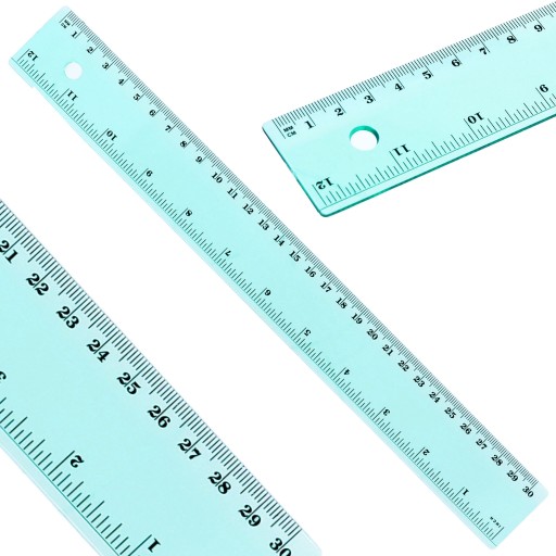 Linijka elastyczna plastikowa 30cm długa niebieska