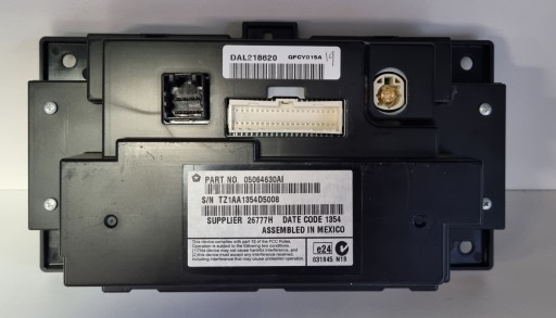 WYŚWIETLACZ MONITOR DODGE CHARGER 05064630AI
