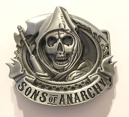 Sons ... klamra skull reaper z kosą śmierć anarchy