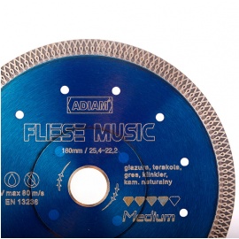 ADIAM FLIESE MUSIC 180mm TARCZA DIAMENTOWA MEDIUM