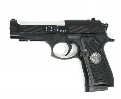 PISTOLET METALOWY BERETTA C.19 Wiatrówka KULKI 6mm