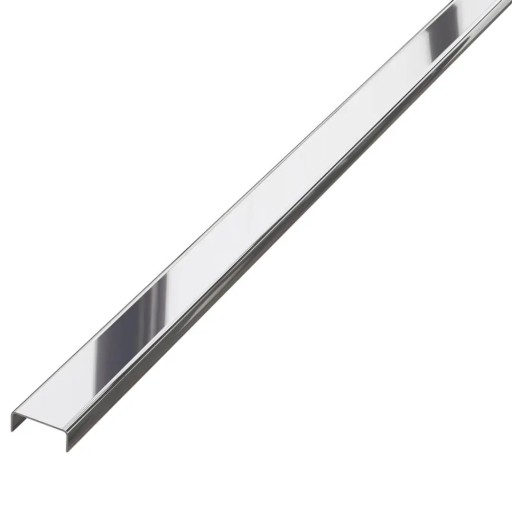 Listwa C stalowa ozdobna kolor srebrny polerowany 40mm 270cm