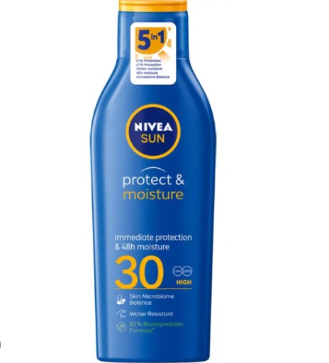 KREM NIVEA Sun Protect & Moisture nawilżający balsam do opalania spf 30