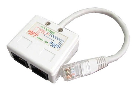 Ethernet splitter rozdzielacz 2x RJ45 BELNET NCS-1