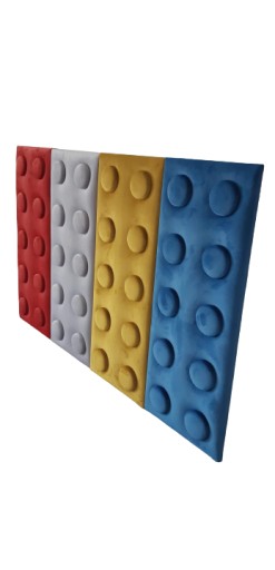 Panele tapicerowane lego na ścianę 25 x 62.5cm