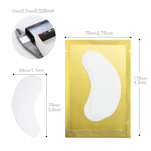 eye patches eyelash extension under eyelashes