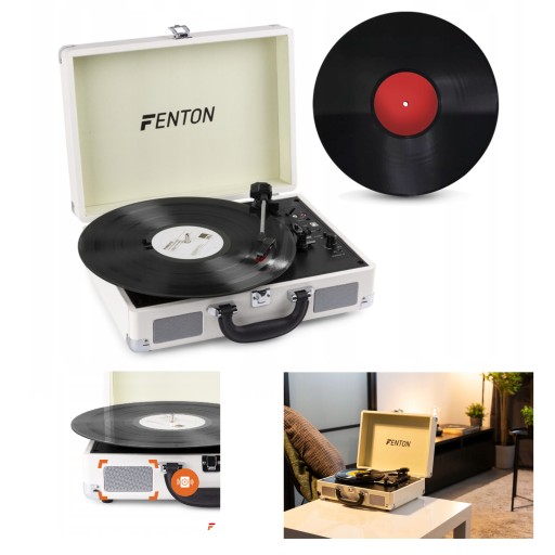Gramofon w walizce z głośnikami USB BT+ WINYL