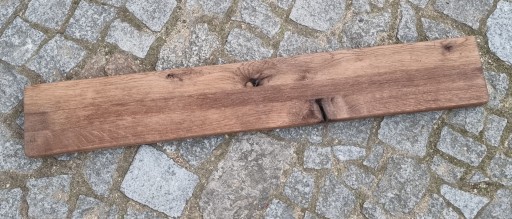 Półka dąb, retro, rustykalna, postarzana