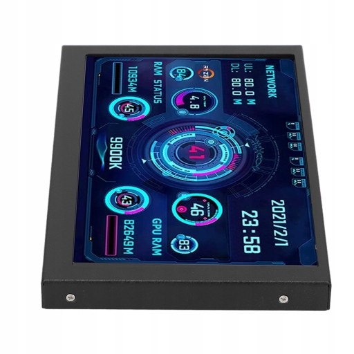 Monitor danych procesora komputera 5in IPS USB.