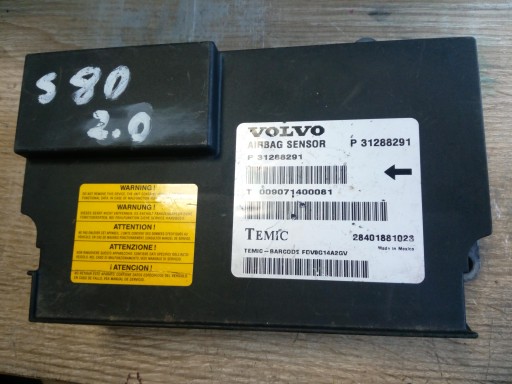 MODUŁ SENSOR AIRBAG VOLVO S80 II V70 III ORYG.*