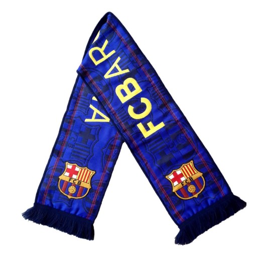 FC BARCELONA SZALIK TKANY DLA KIBICA BARCA LEWANDOWSKI