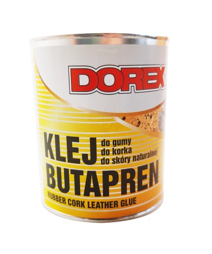 DOREX BUTAPREN KLEJ DO KORKA GUMY SKÓRY 800ml