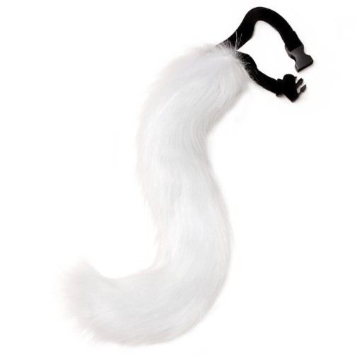 COSPLAY FURRY WŁOCHATY OGON NA GUMCE LIS FUTRZAK 50 cm