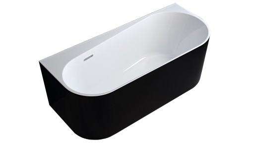 BRAIDER Wanna wolnostojąca LEDGE 150 cm. biało - czarna