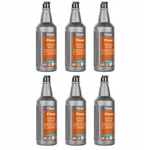 Clinex Floral Ocean - Uniwersalny płyn do podłóg o morskim zapachu - 6x 1 L