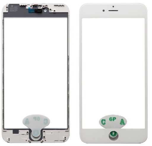 SZYBKA SZYBA RAMKA KLEJ OCA BIAŁA iPhone 6 PLUS