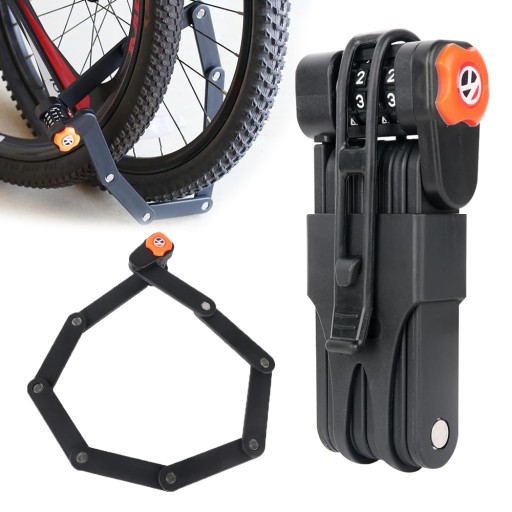 ZAPIĘCIE ROWEROWE SZYFR SKŁADANE ZAPIĘCIE DO ROWERU 85CM