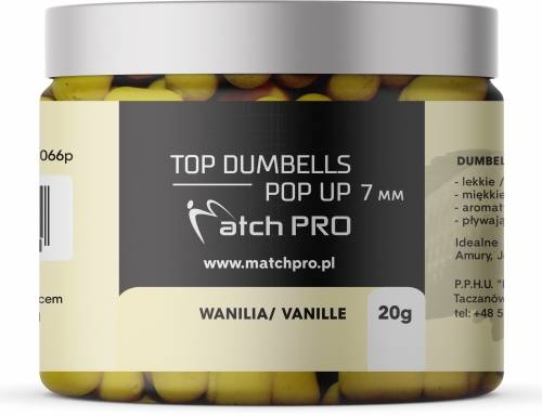 TOP DUMBELLS POP UP VANILLE 7mm / 20g MatchPro