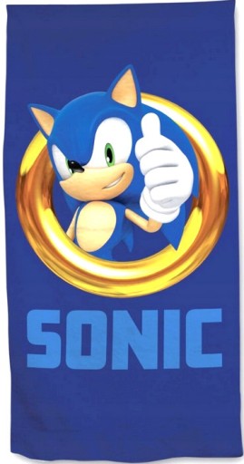 SONIC JEŻ KOT ręcznik kąpielowy 100% BAWEŁNA 70x140cm bawełniany Oryginalny
