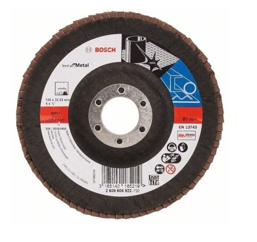 BOSCH tarcza listkowa lamelka ściernica 125mm Gr80