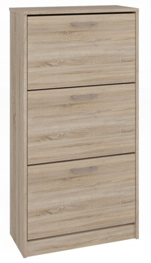 SZAFKA NA BUTY REGAŁ KOMODA SŁUPEK STOJAK NA OBUWIE MEBLE DĄB SONOMA 60 cm
