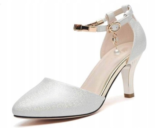 CZÓŁENKA BUTY NA OBCASIE SŁUPKU Damskie Eleganckie
