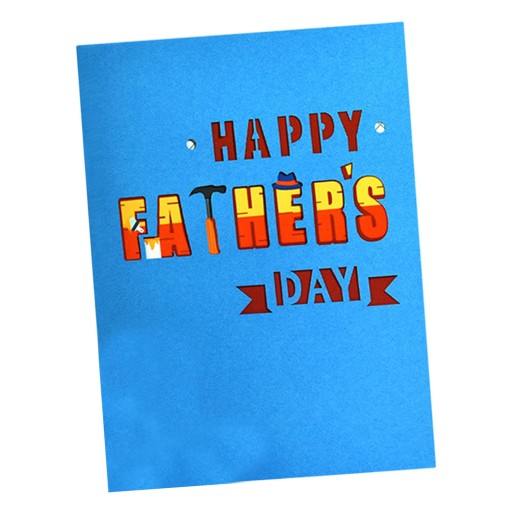 Greeting Card Happy Fathers Day Birthday up happer
