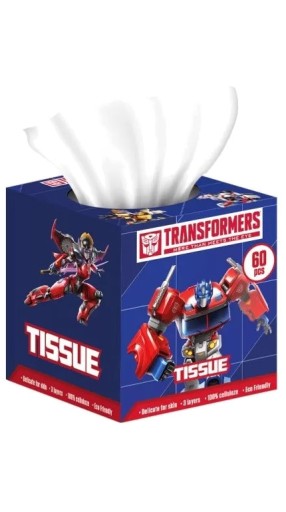 CHUSTECZKI HIGIENICZNE 60SZT PUDEŁKO TRANSFORMERS