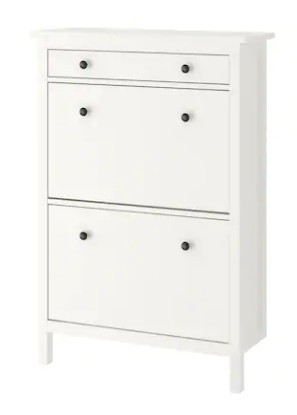 Ikea HEMNES Szafka na buty, biała, 89x127 cm