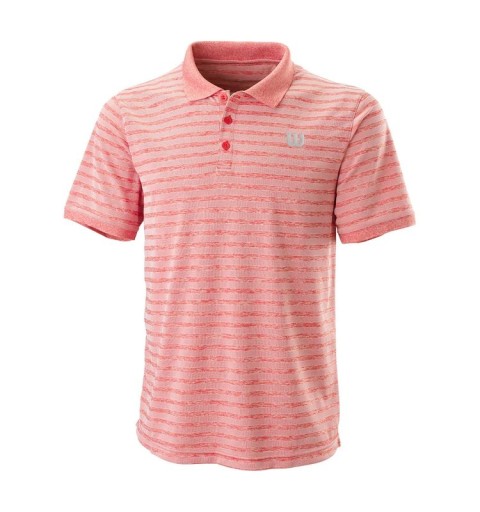 КРАСНАЯ МУЖСКАЯ ФУТБОЛКА ПОЛО WILSON STRIPE POLO