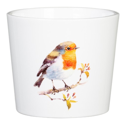 Mini osłonka na doniczkę Scheurich 870 Red Bird rudzik 7 cm